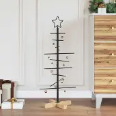 Prolenta Maison Exclusive - Metalen kerstboom, zwart, 89 cm. Gepoedercoate staal