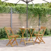 Prolenta Maison Exclusive - Opklapbare tuintafel 60x60x75 cm, massief acaciahout