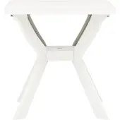 Syfax Bistrotafel 70x70x72 cm kunststof wit