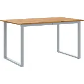 Syfax Tuinstafel Grijs 140 x 80 x 75 cm Massief Acaciahout