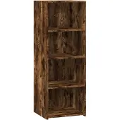 Syfax Hoge kast 45x41x124 cm bewerkt hout gerookt eikenkleurig