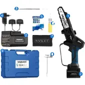 OEM Accukettingzaag, borstelloze motor, model CS-1 B, inclusief twee batterijen
