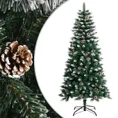 Prolenta Maison Exclusive - Kunstkerstboom met standaard, groen, 120 cm, PVC