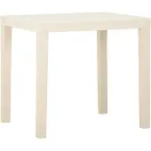 Syfax Tuintafel 79x65x72 cm kunststof wit
