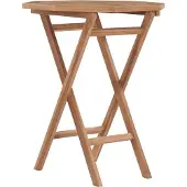 Prolenta Maison Exclusive - Opklapbare tuintafel 60x60x75 cm, massief teakhout