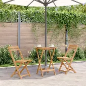 Prolenta Maison Exclusive - Opklapbare tuintafel, 60x75 cm, massief acaciahout