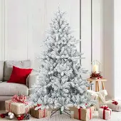 Prolenta Maison Exclusive - Kunstkerstboom met scharnier, besneeuwd, wit, 180 cm