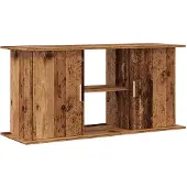 vidaXL Aquariumstandaard 121x41x58 cm bewerkt hout oud houtkleurig