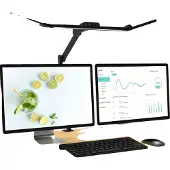 OEM Bureaulamp, verstelbare armen, dimbaar LED-licht, zwart, 24W