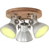 Syfax Plafondlamp industrieel 25 W E27 42x27 cm zilverkleurig