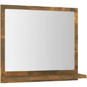 Syfax Badkamerspiegel 40x10,5x37 cm bewerkt hout gerookt eikenkleurig