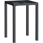 Syfax Tuintafel 50x50x72 cm staal antracietkleurig