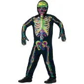 Smiffys Kostüm - Glow In The Dark Skeleton - Multi - - 4-6 Jahre (104-116) - Kostüme