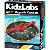 4M Kidzlabs: GIGANT MAGNETISCH KOMPAS 30cm, met gedetailleerde instructies, in doos 17x22x6cm, 5+