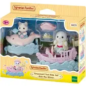 Sylvanian Families 5820 Pretpark speelset- op de golven glijden- inclusief 2 fluweelzachte speelfiguren
