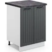 Vicco Fame-Line Keukenonderkast – 60 cm, WB Antraciet Antraciet landhuis