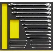 Stahlwille 96830351 TCS 13/17,6-24MM MF Ring-steeksleutelset Sleutelbreedte (metrisch) 8 - 19 mm