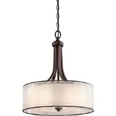 Kichler LED Hanglamp Lacey | 4X E27 Max 60W | Dimbaar | Mission Bronze