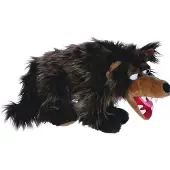 Living puppets Living puppet Handpop wolf 50cm buikspreekpop sprookjes