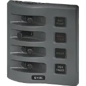 Blue Sea Systems Weatherdeck Panel 4 Position Switch Grijs