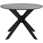 Ebuy24 Duffy eetkamertafel zwart.