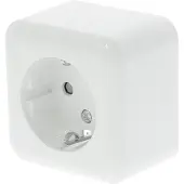 Q-Link Stopcontact | (Opbouw, Randaarde, Wit)