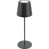 Briloner Kiki - Oplaadbare Tafellamp - dimbaar - voor binnen en buiten - in hoogte verstelbaar - warm wit licht - antraciet