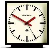 Newgate Amp Railway - Staande klok - Zwart met rode wijzers
