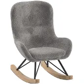 JAXX Schommelstoel Rocky Mini Boucle Antraciet