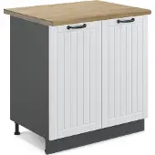 Vicco Fame-Line Wastafelkast – 80 cm, WB Eik Wit Landhuis