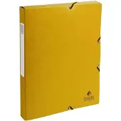 Exacompta Archiefdoos 50309E Geel Gewafeld glanskarton 25 x 33 cm 8 Stuks