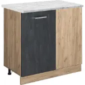 Vicco R-Line Hoekkast – 86 cm WB Marmer Zwart beton