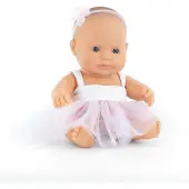 Miniland Babypop - Europees Meisje 21Cm - Met Vanillegeur - Waterdicht - 10 Maanden