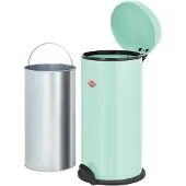 Wesco Capboy Maxi Prullenbak | Pedaalemmer | 22 Liter | Metaal - Amandel | Afvalemmer - Made in Germany
