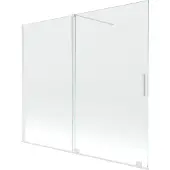 Mexen Velar 2-vleugelige schuifbare badwandscherm 180 x 150 , transparant, wit - 896-180-000-01-20