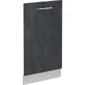 Vicco R-Line Vaatwasserfrontpaneel – 45 cm zonder werkblad Zwart beton
