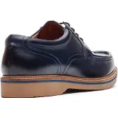 Base london Langdon Leren Herenschoenen in Marineblauw