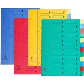 Exacompta 4x Sorteermap Harmonika met uitrekbare rug - 24 indelingen - Groen - 5124E