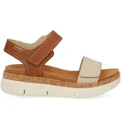 Pikolinos Dames Palma bruin leren sandalen (39), Leer, 1 tot 3 cm, Klittenband, Casual W4N-0940C1