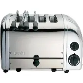 Dualit 2 x 2 combi toaster RVS | 4 sleuven