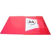 Exacompta 3-klepsmap 55185E A4 PP (Polypropeen) 24 (B) x 32 (H) cm Rood 25 Stuks