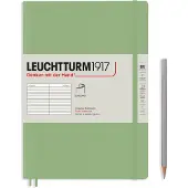 Leuchtturm Sage, Softcover, Composition (B5), 123 p., ruled