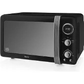 Swan Retro SM22030LBNEU digitale magnetron, 20 liter, 5 vermogensniveaus, ontdooifunctie