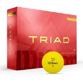 Ginza.se - Triad Gele Golfballen (12 stuks) – 3-laagse golfbal met optimale controle en afstand