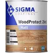 Sigma WoodProtect 2IN1 Matt - Op Kleur Gemengd - 1L