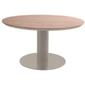 SenS-Line Bonita tuintafel polywood teak look blad Ø134cm taupe