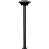 Dyberg Larsen DL20 Outdoor meerpaal zwart Ø 20cm Outdoor, dimbaar, zwart, Roestvrij staal, Scandinavisch