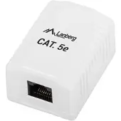 Lanberg OU5-0001-W, witte RJ-45 wandcontactdoos