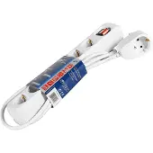 REV Stekkerdoos met 7 contacten (6+1) en schakelaar / wit - 2 meter