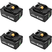 OEM Reservebatterij, 6000 mAh capaciteit, milieuvriendelijke certificering, 4 stuks